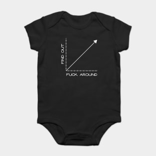 Fuck Around and Find Out Graph Chart Baby Bodysuit